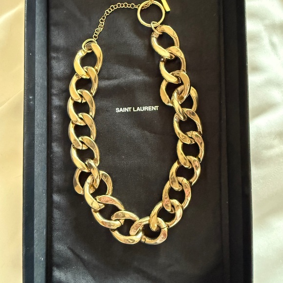 Saint Laurent Bold Gold Necklace - Picture 1 of 7